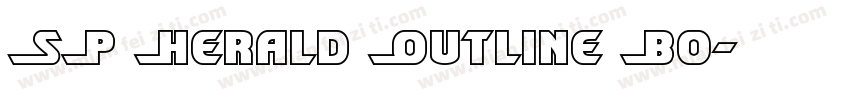 SP Herald Outline Bo字体转换